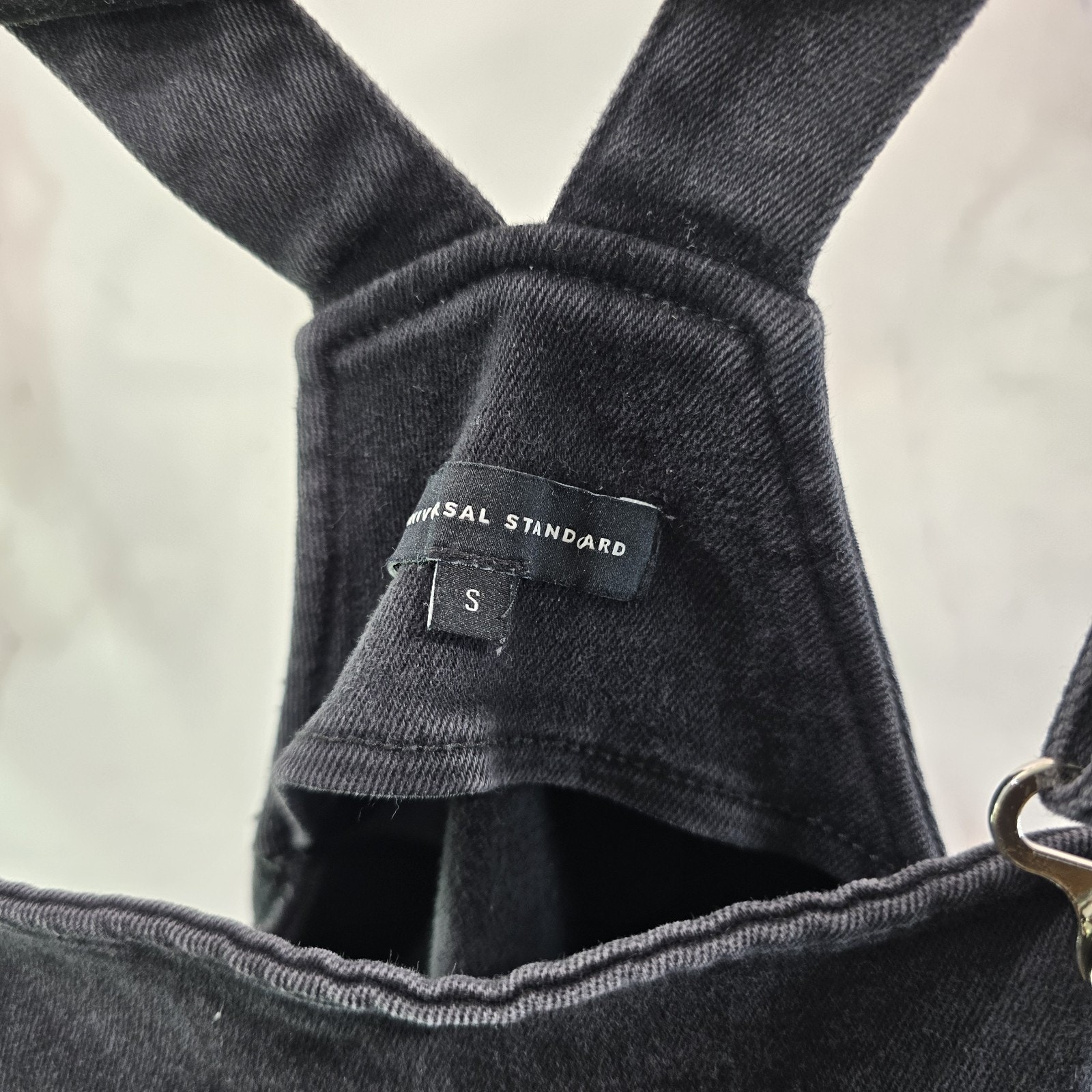 Universal Standard Overalls Womens Small 14 16 Black Straight Bib Jean Casey — image 3 of 8